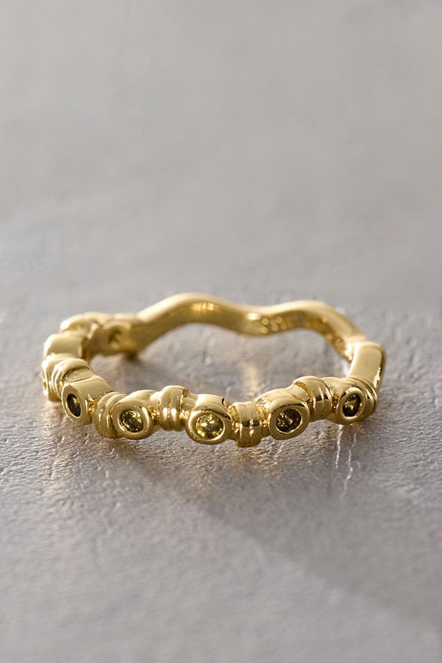 Daisy London x Free People Florence Ripple Pinky Ring #1