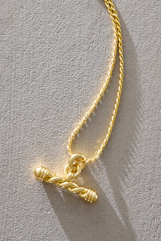 Daisy London x Free People Alice T-Bar Drop Necklace