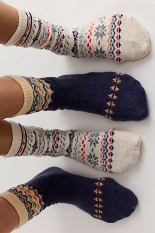 Nordic Fair Isle Trouser Socks