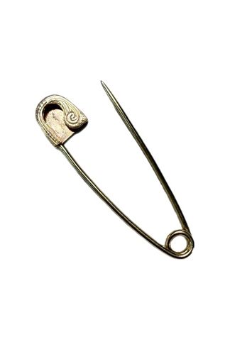 Art Deco 14k Gold Safety Pin Pendant or Connector Selected by Lux Revival