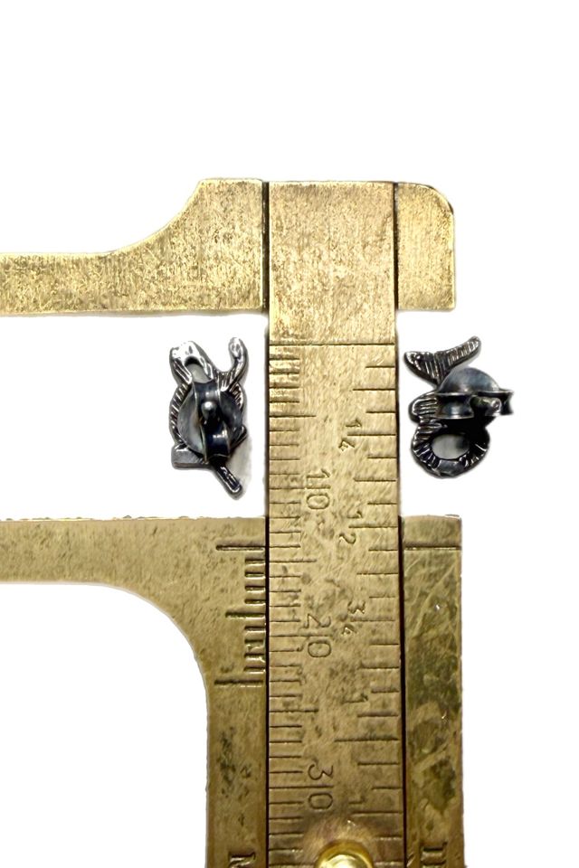 Vintage Sterling Silver “Yes + No” Stud Earrings Selected by Lux Revival #2