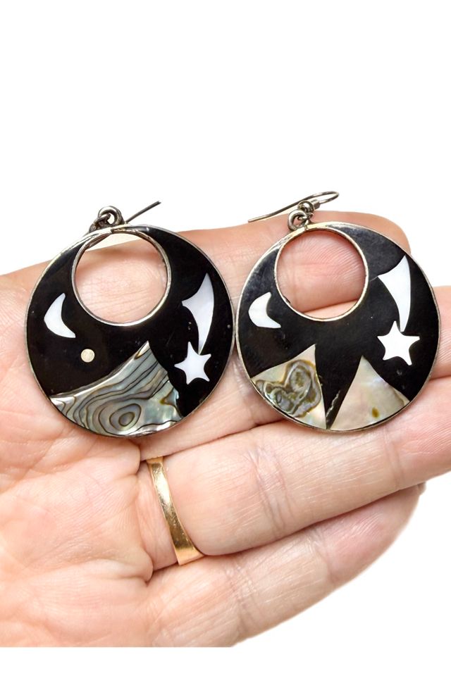 Vintage Mosaic Shooting Star Dangle Earrings Selected by Lux Revival #1