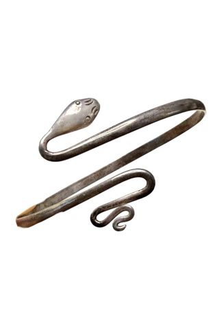Vintage Sterling Silver Snake Bypass Bracelet Selected by Lux Revival