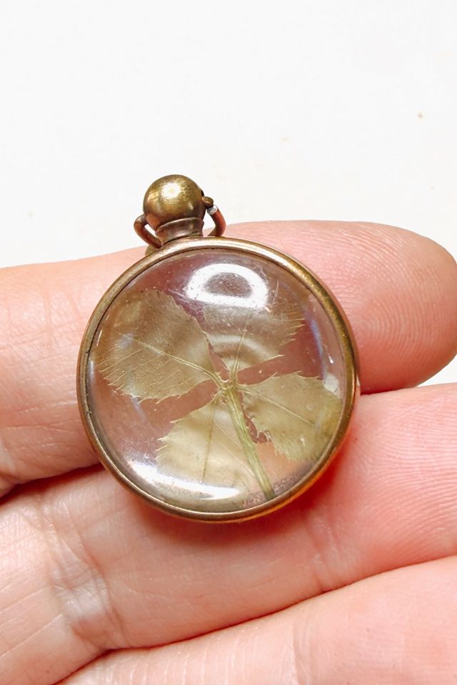 Antique Four Leaf Clover Bubble Glass Pendant Selected by Lux Revival #2