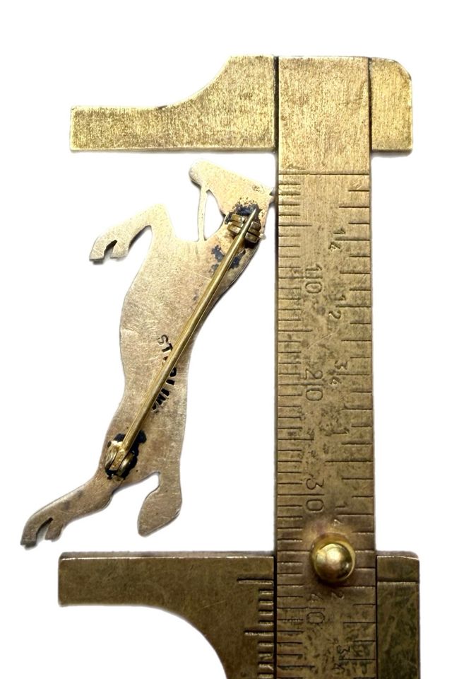 Art Deco Gold over Sterling Racehorse Brooch Selected by Lux Revival #2