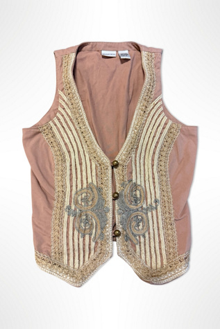 1990s Embroidered Band Vest Selected By Ritual Vintage