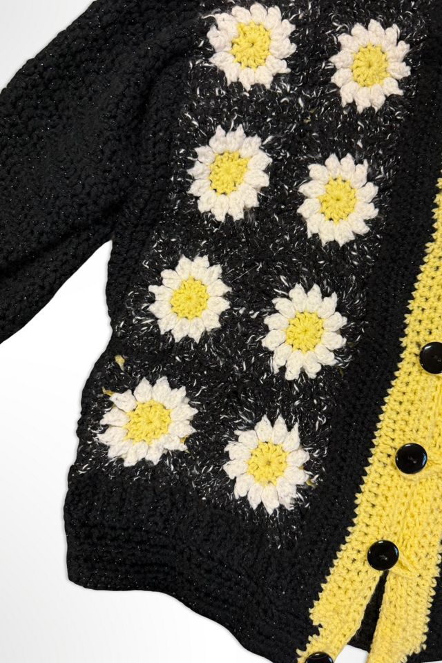 1990s Handmade Oversized Daisy Cardigan Selected By Ritual Vintage #3