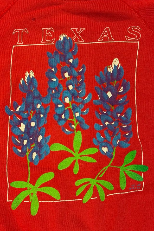 1980s Texas Bluebonnet Graphic Sweatshirt Selected By Ritual Vintage #2