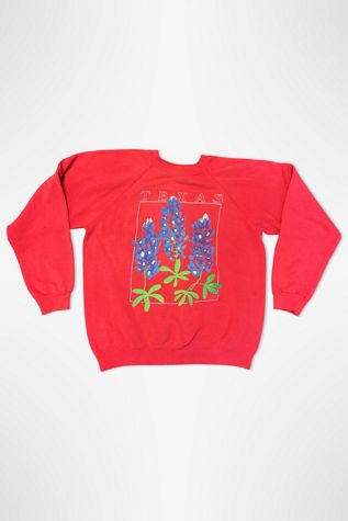 1980s Texas Bluebonnet Graphic Sweatshirt Selected By Ritual Vintage