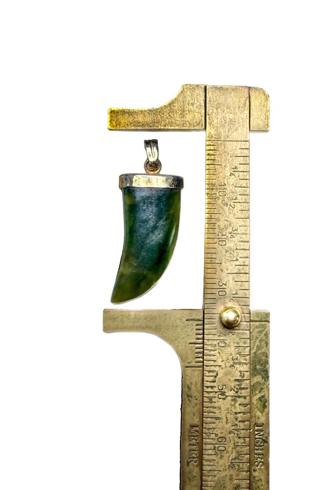 Vintage Brass + Gemstone Claw Pendant Selected by Lux Revival #2
