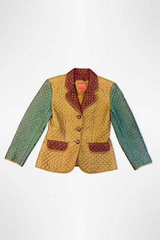 1990s Kenzo Color Block Quilted Blazer Selected By Ritual Vintage