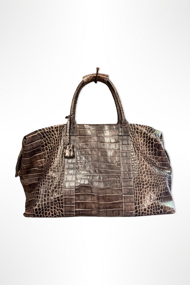 Dooney & Bourke Leather Embossed Jumbo Weekender Bag Selected By Ritual Vintage #1