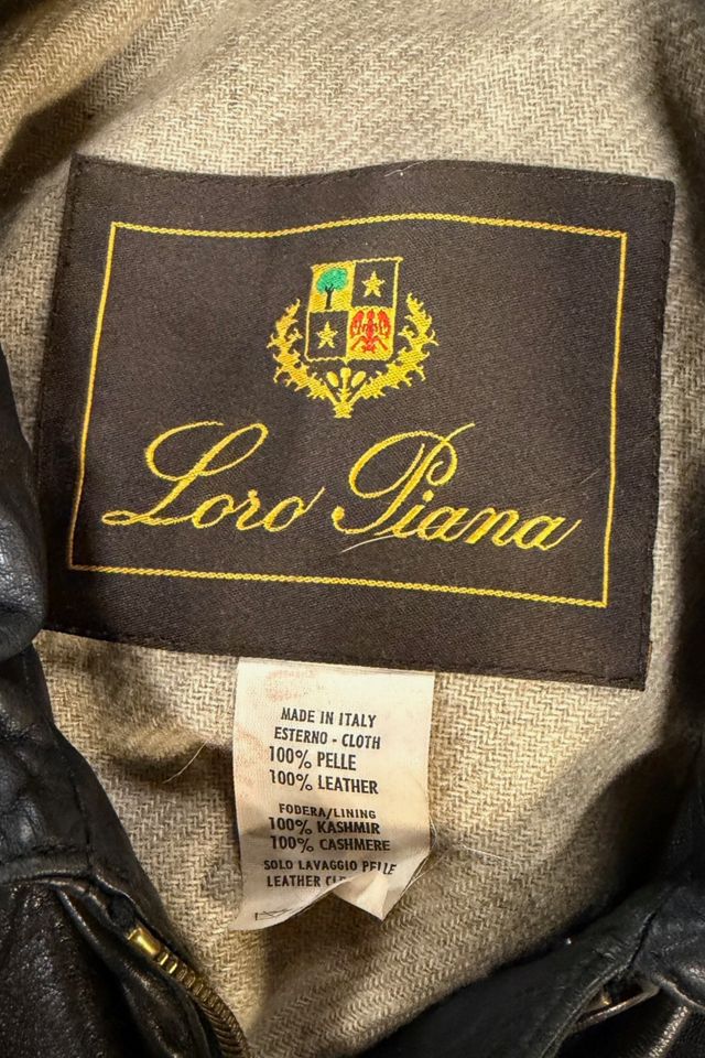 1990s Loro Piana Supple Leather Cashmere Field Jacket Selected By Ritual Vintage #2