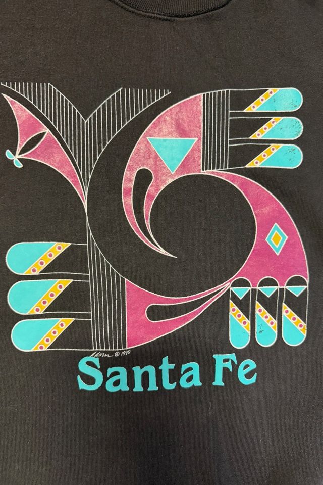 1980s Desert Designs Santa Fe Ikat Print Dolman Sleeve Blouse Selected By Ritual Vintage #1