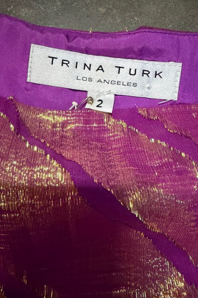 Y2K Trina Turk 1960s Inspired Lurex Mini Dress Selected By Ritual Vintage #2