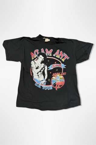 1980s Adam Ant Strip Tour Concert T Shirt Selected By Ritual Vintage