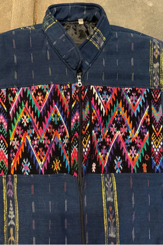 1990s Indigo Textile Embroidered Bomber Jacket Selected By Ritual Vintage #2