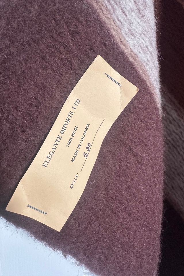 Vintage Columbian Wool Shawl Cape Selected by KA.TL.AK #3