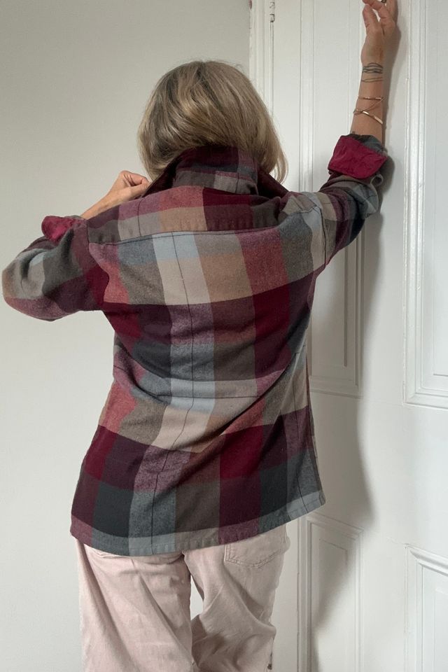 Vintage Soft Jewel Tone Plaid Button-down Shirt Selected by KA.TL.AK #2