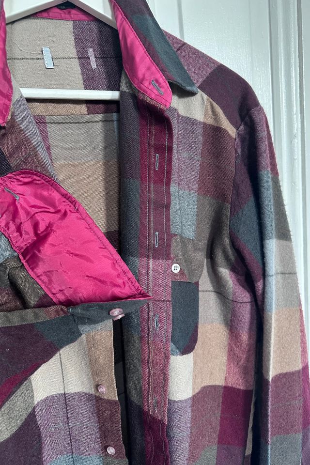 Vintage Soft Jewel Tone Plaid Button-down Shirt Selected by KA.TL.AK #3