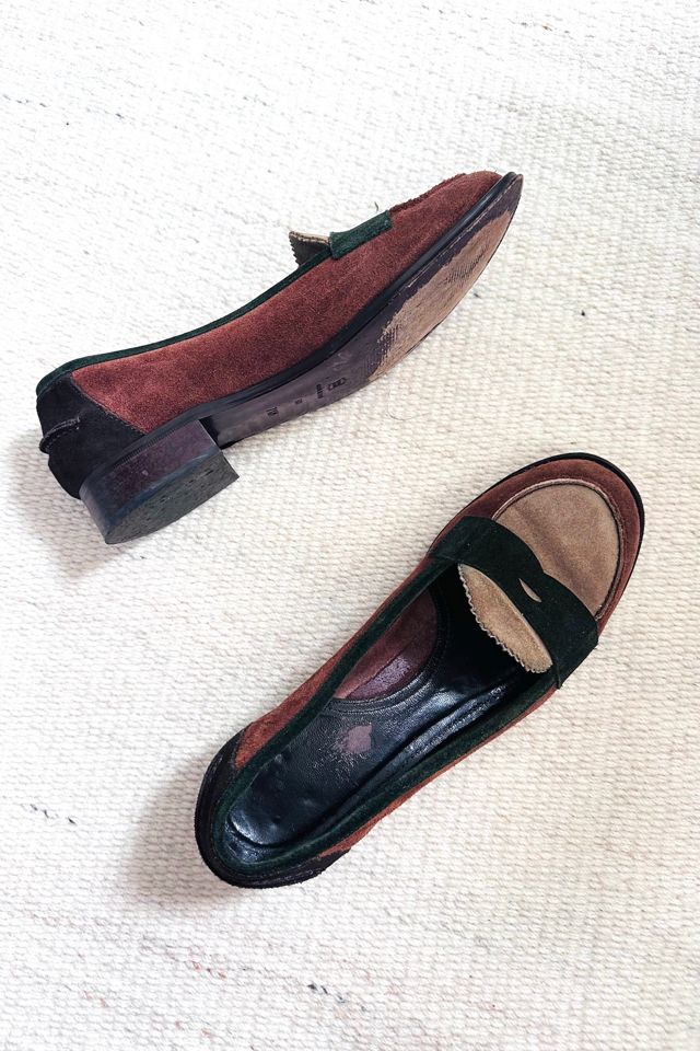 Vintage Via Spiga Suede Patchwork Loafers Selected by KA.TL.AK #2
