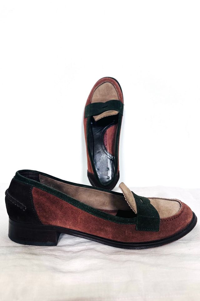 Vintage Via Spiga Suede Patchwork Loafers Selected by KA.TL.AK #3