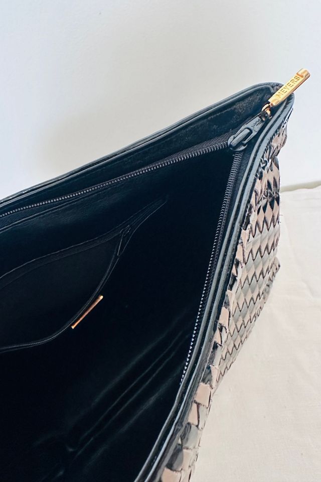 Vintage Meyers Woven Leather Clutch Selected by KA.TL.AK #3