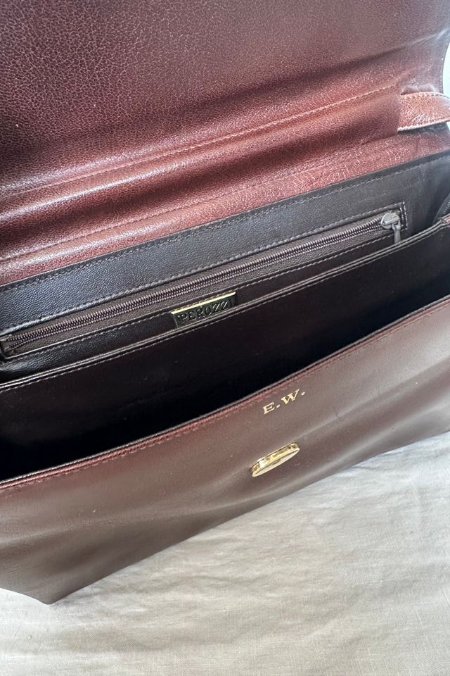 Vintage Peruzzi Florence Leather Folio Envelope Bag with Adjustable Strap Selected by KA.TL.AK #3