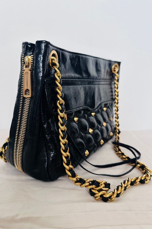 Rebecca Minkoff Leather Quilted and Studded Purse Selected by KA.TL.AK #3