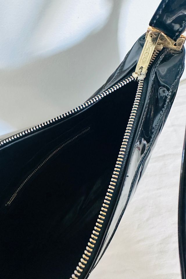 Vintage Patent Leather Tufted Purse with Adjustable Strap Selected by KA.TL.AK #3