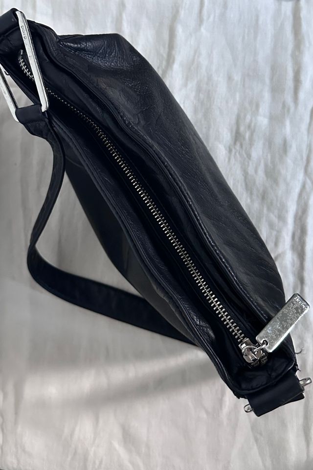 Vintage 90’s Supple Black Leather DKNY Bag with Silver Accents Selected by KA.TL.AK #2