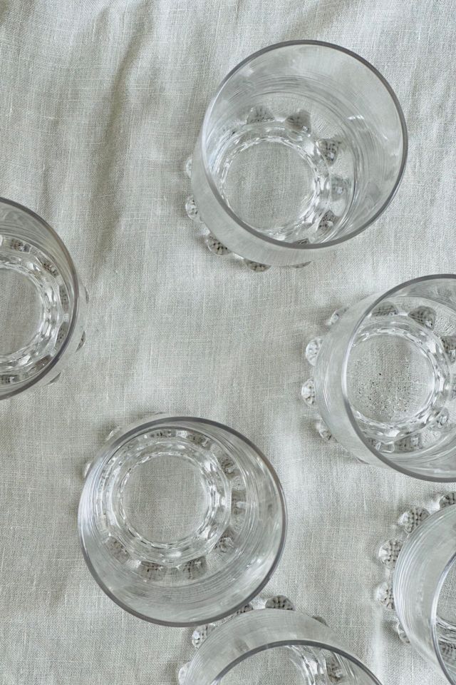 Vintage Mid Century Modern Candlewick Beaded Base Glass Set Selected by KA.TL.AK #1