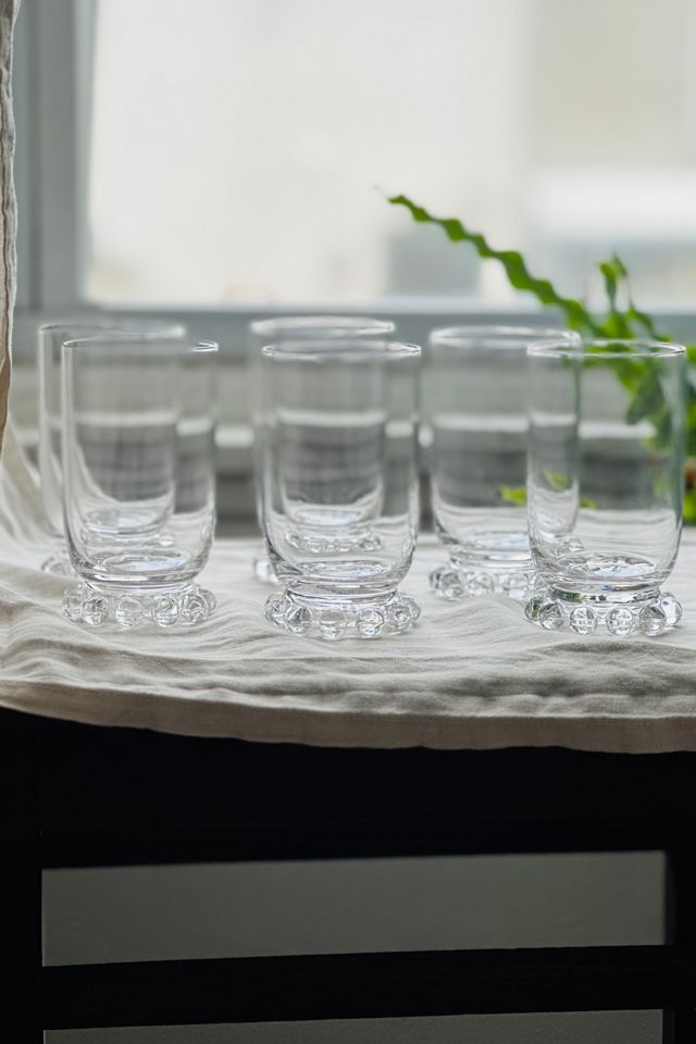 Vintage Mid Century Modern Candlewick Beaded Base Glass Set Selected by KA.TL.AK #2