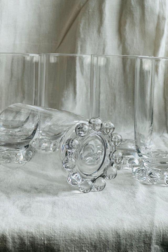 Vintage Mid Century Modern Candlewick Beaded Base Glass Set Selected by KA.TL.AK #3