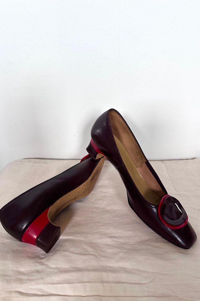 Vintage 1960’s Leather Brown Town and Country Low Heel Pumps Selected by KA.TL.AK #3
