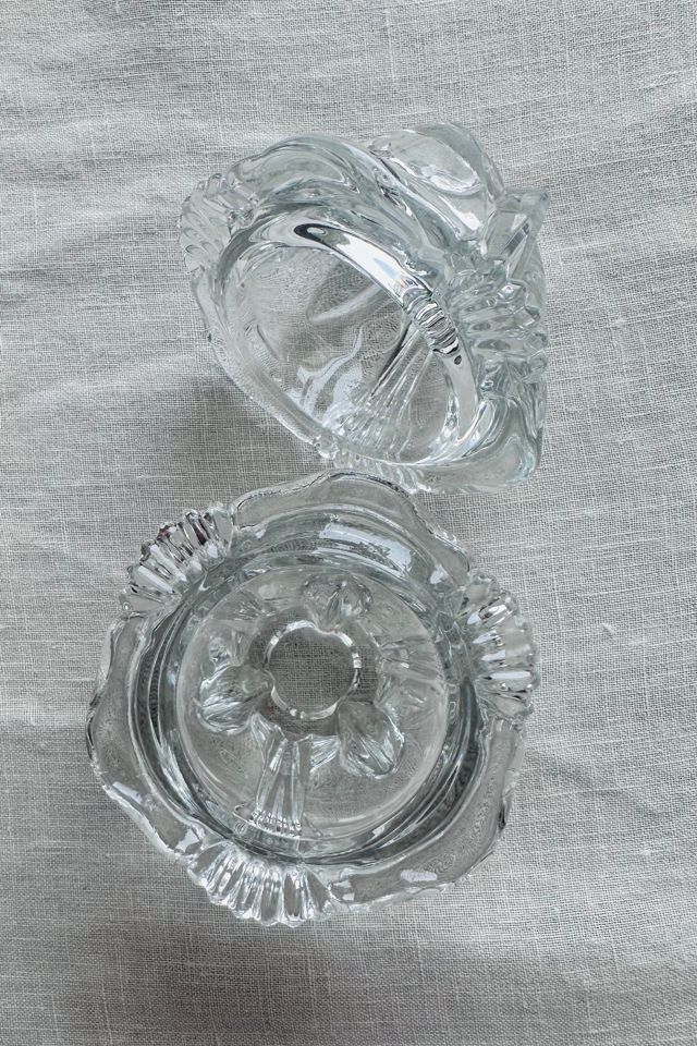 Vintage Reims France Art Deco Cut Glass Candle Holders Selected by KA.TL.AK #2