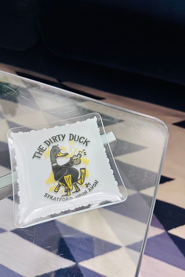 Vintage Dirty Duck Glass Trinket Dish/Ashtray Selected by KA.TL.AK #2