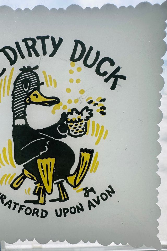 Vintage Dirty Duck Glass Trinket Dish/Ashtray Selected by KA.TL.AK #3