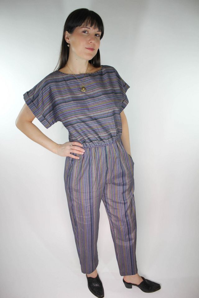 1970s Young Edwardian Arpeja Striped Jumpsuit Selected By Moons + Junes Vintage #2