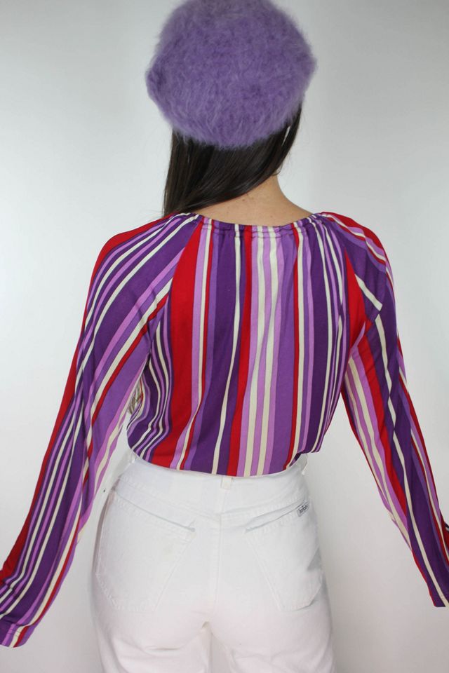 Averardo Bessi for Bergdorf Goodman Vertical Striped Blouse Selected By Moons + Junes Vintage #3
