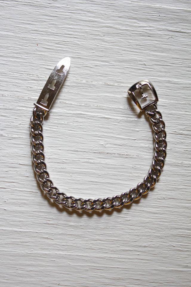 Vintage Silver Chain Belt Buckle Bracelet Selected By Moons + Junes Vintage #2