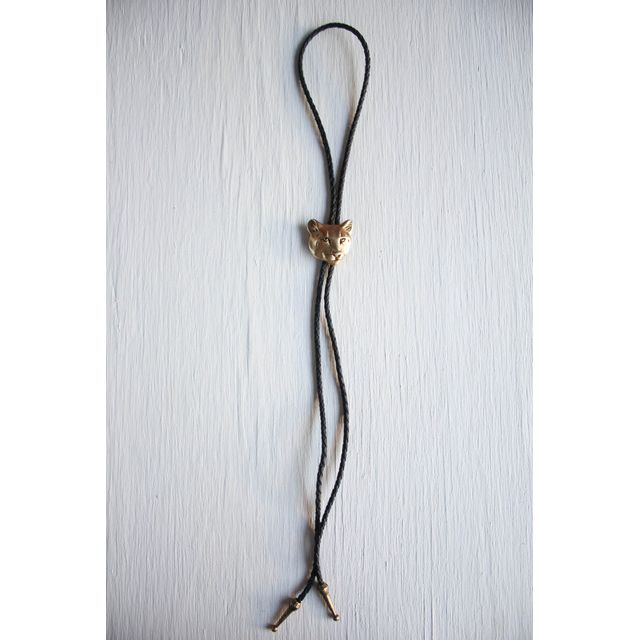 Upcycled Vintage Gold Mountain Lion Brooch Bolo Tie Selected By Moons + Junes Vintage #2