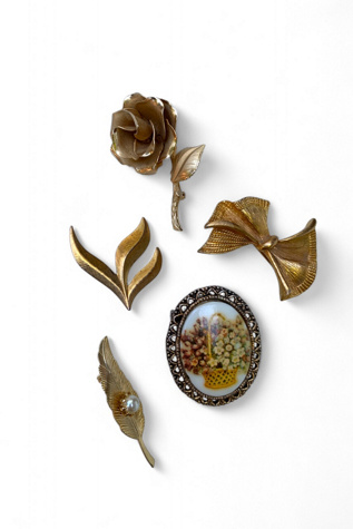 Vintage Mid-Century Heirloom Brooch Set Collection Selected by SharpLilTeeth