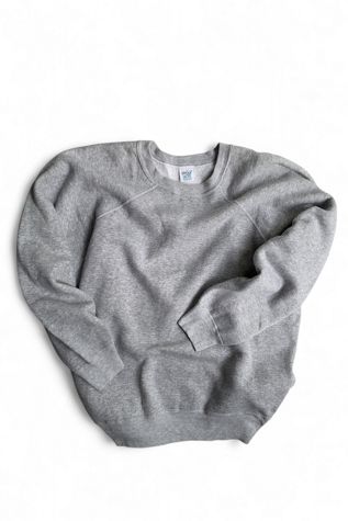 Vintage 1970s Blank Heather Grey Spruce Raglan Sweatshirt Selected by SharpLilTeeth