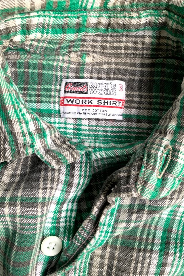 Vintage 1950-60s Cotton Flannel Work Shirt Selected by SharpLilTeeth #2