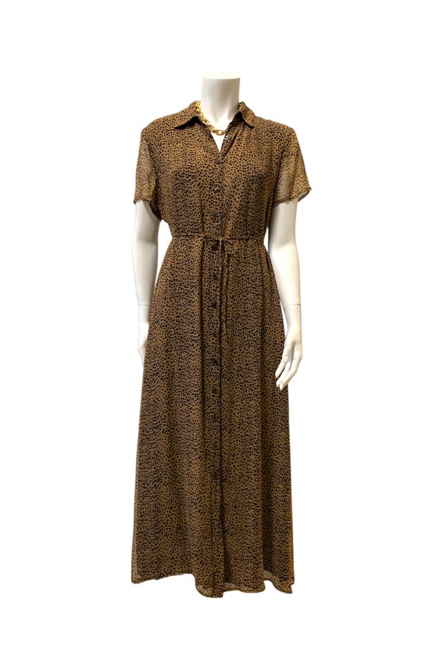 Vintage 1990s Leopard Print Silk Dress Selected by SharpLilTeeth #2