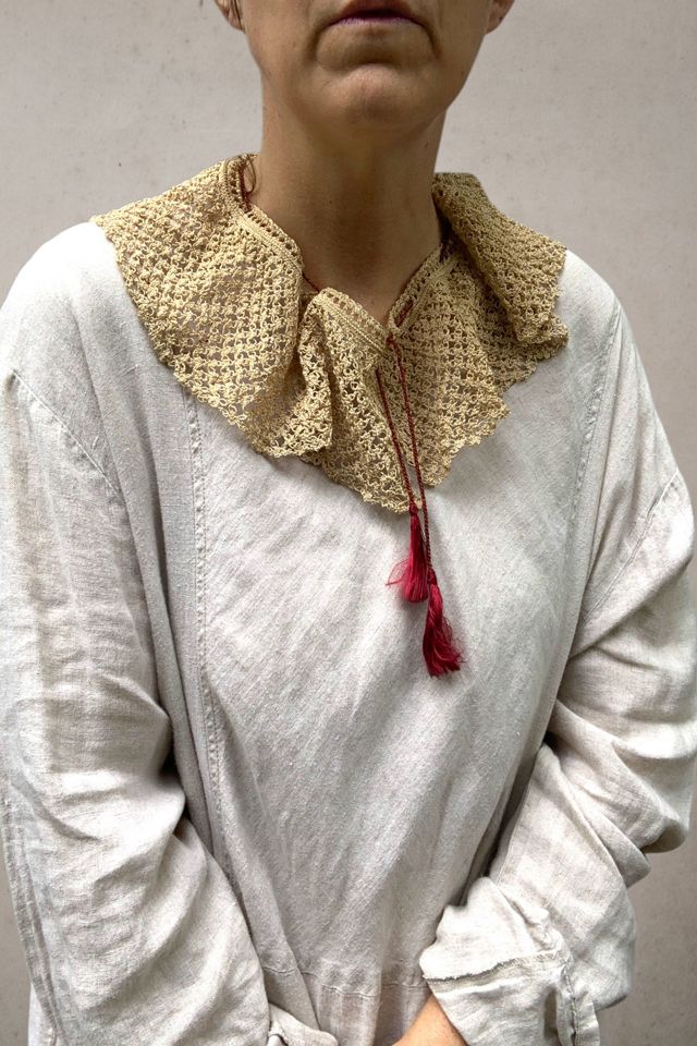 Vintage 1930s Handmade Crochet Collar Selected by SharpLilTeeth #3