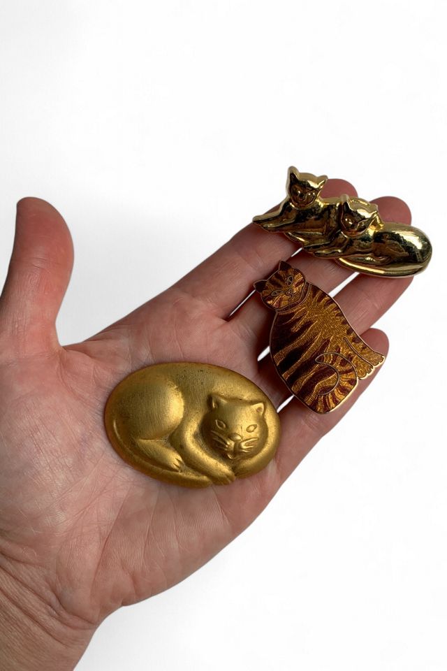 Vintage Autumn Cats Pin & Brooch Collection Selected by SharpLilTeeth #1