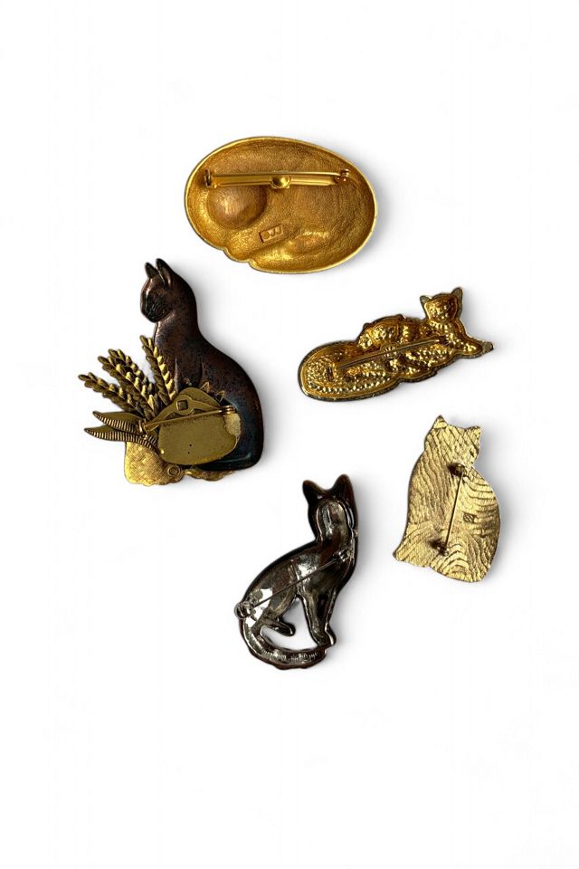 Vintage Autumn Cats Pin & Brooch Collection Selected by SharpLilTeeth #2