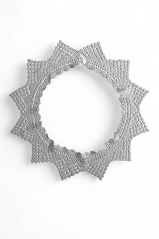 Vintage Handmade Crochet Star Collar Selected by SharpLilTeeth